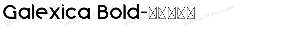 Galexica Bold字体转换